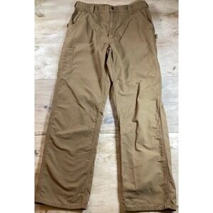 Carhartt B151-DKH Loose Fit Canvas Carpenter Pants Men 35x34 Dark Khaki Gorpcore